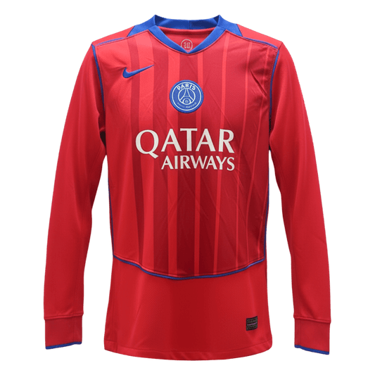 Koszulka piłkarska z długim rękawem PSG 2025/26 czerwona