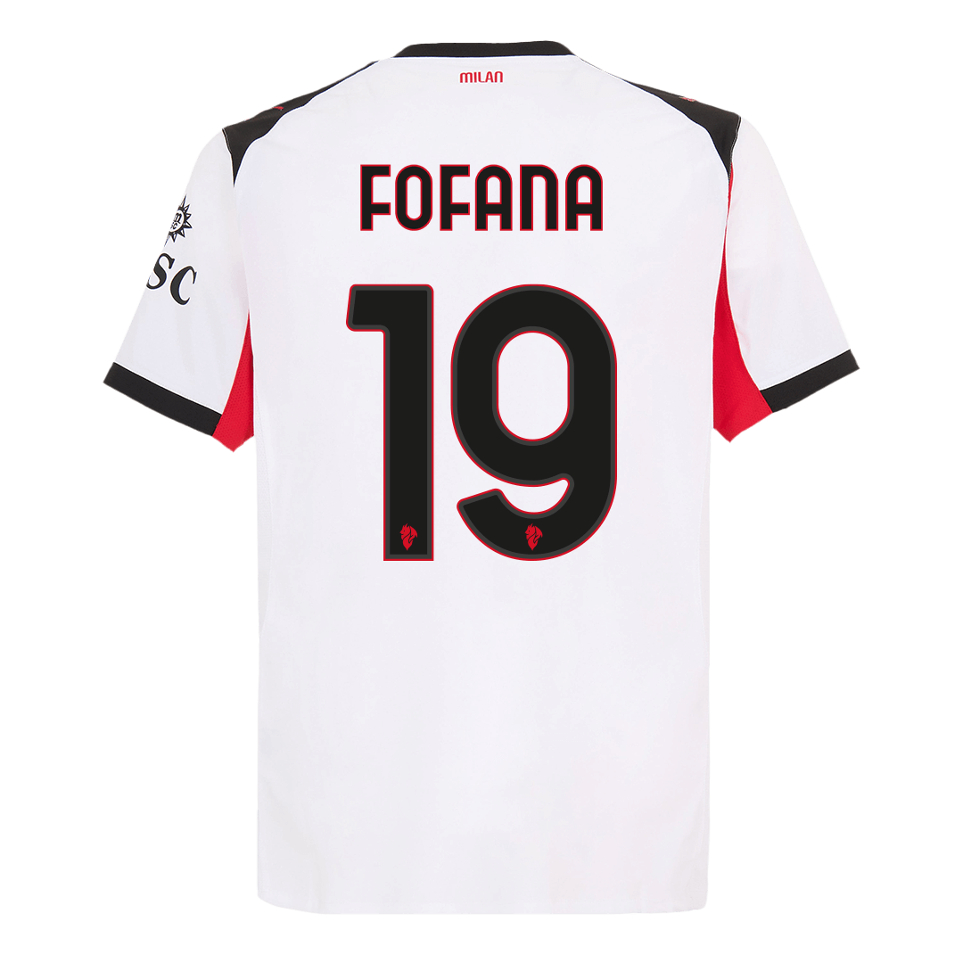 Koszulka piłkarska w wersji zawodniczej AC Milan 2025/26 wyjazdowa FOFANA #19 - Kibula
