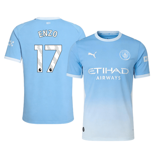 Koszulka piłkarska w wersji zawodniczej Manchester City 2026/27 domowa ENZO #17