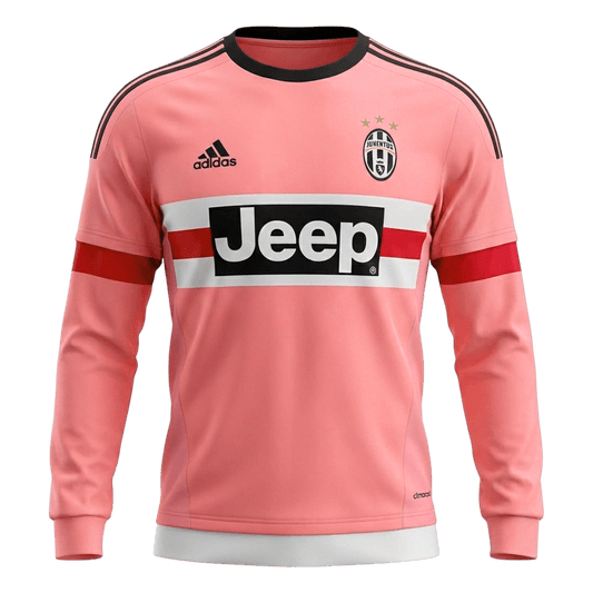 Koszulka piłkarska retro z długim rękawem Juventus 2015/16 wyjazdowa - Kibula