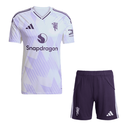 Męski zestaw piłkarski Manchester United 2025/26 wyjazdowy - Kibula