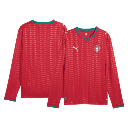 Koszulka piłkarska z długim rękawem Portugalia Mundial 2026 domowa