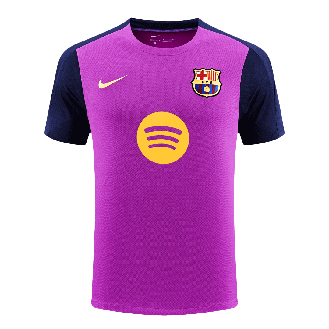 Koszulka piłkarska FC Barcelona 2025/26 przedmeczowa fioletowa - Kibula