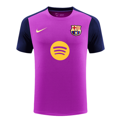 Koszulka piłkarska FC Barcelona 2025/26 przedmeczowa fioletowa - Kibula