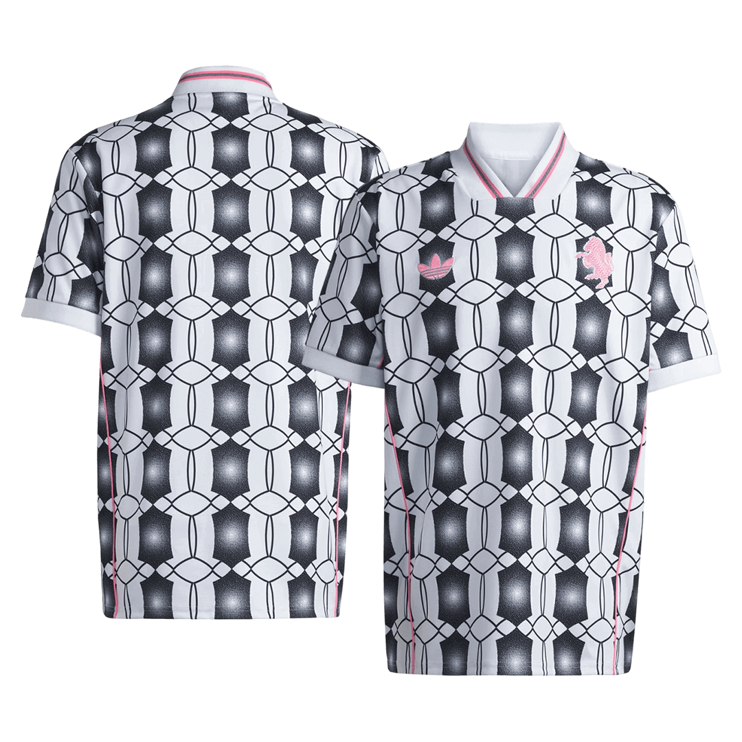 Koszulka piłkarska Juventus 2025/26 czarno-biała - Kibula