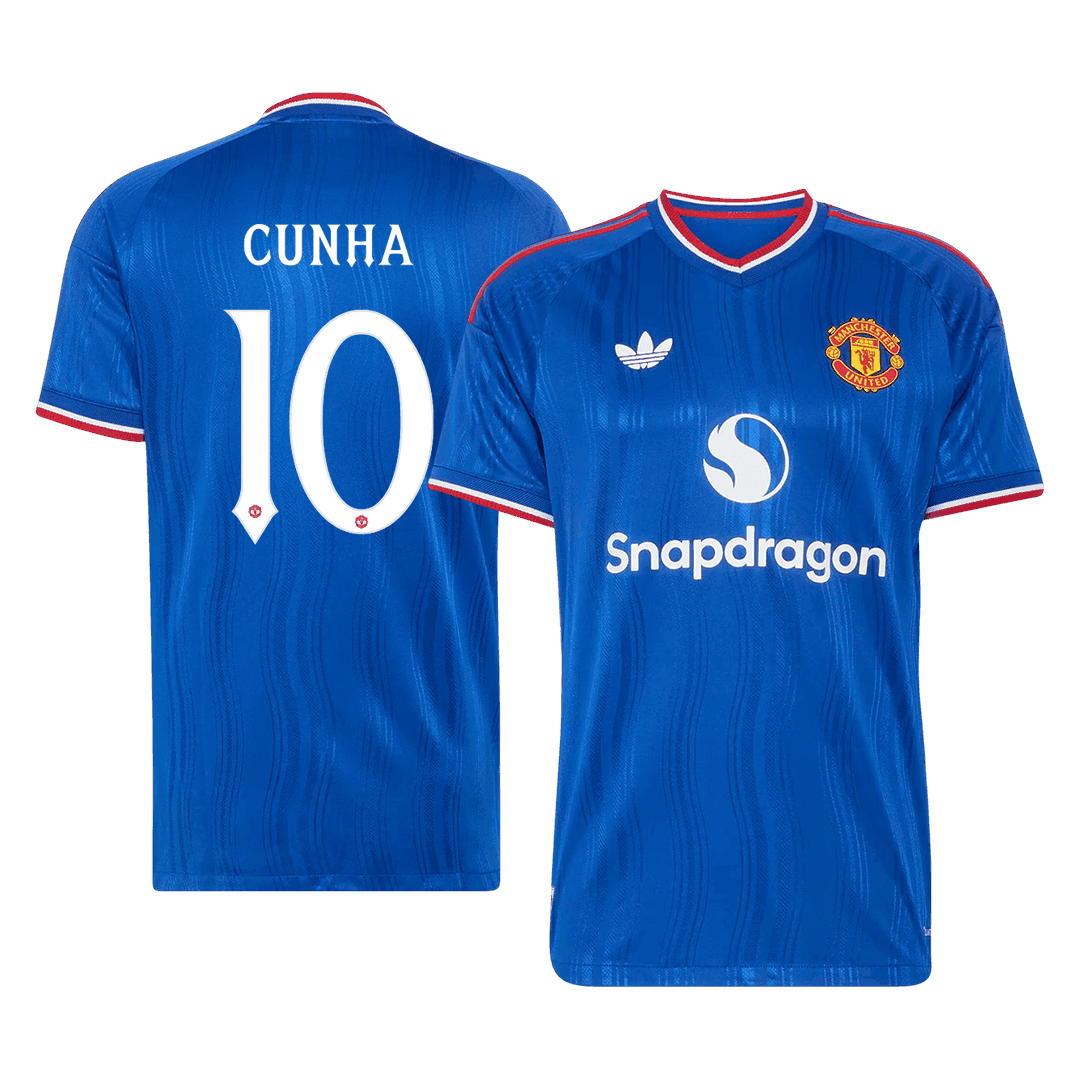 Koszulka piłkarska w wersji zawodniczej Manchester United UCL 2026/27 wyjazdowa CUNHA #10