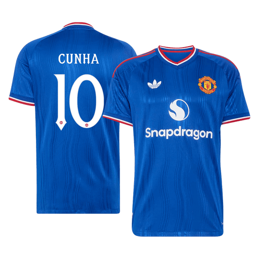Koszulka piłkarska w wersji zawodniczej Manchester United UCL 2026/27 wyjazdowa CUNHA #10
