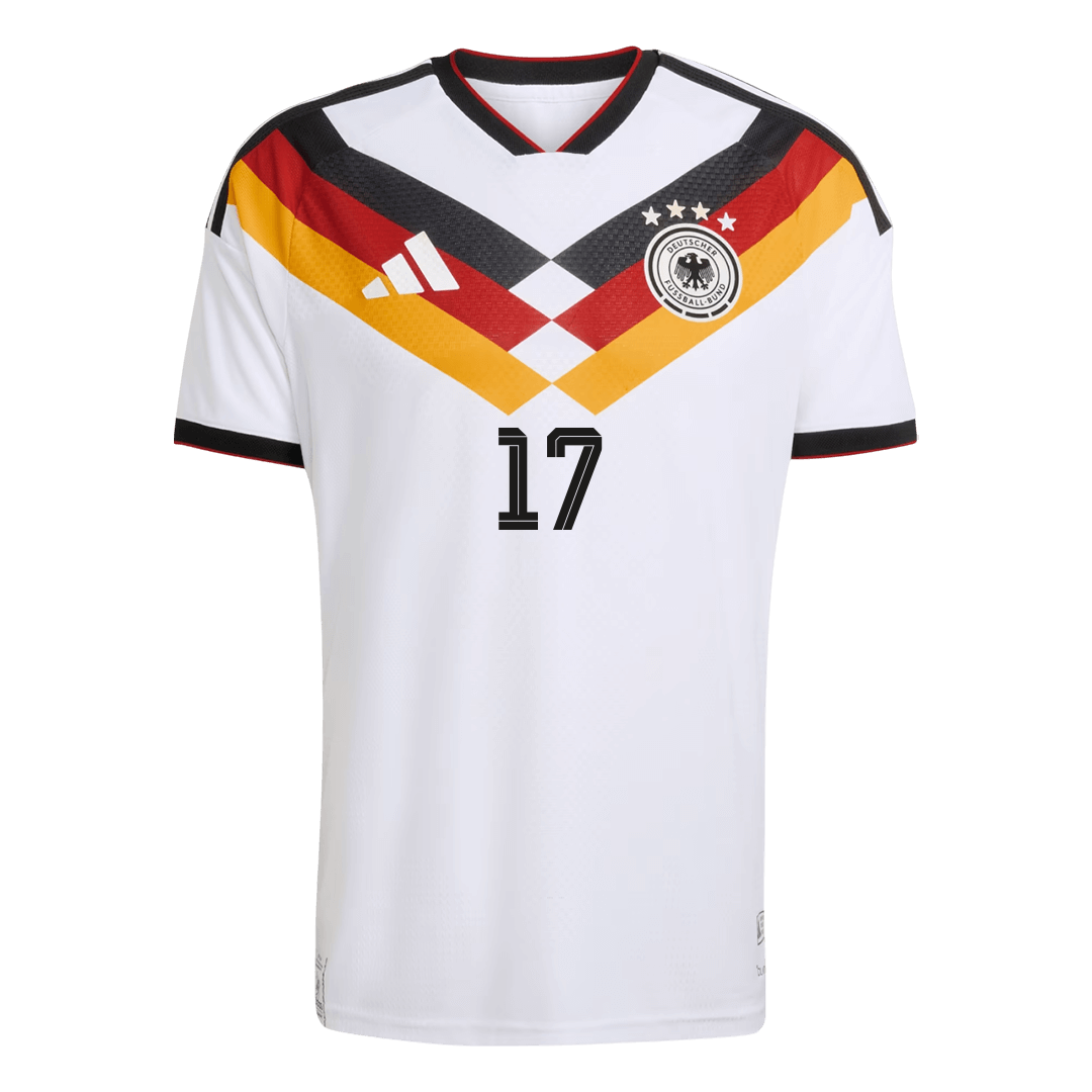 Koszulka piłkarska w wersji zawodniczej Niemcy Mundial 2026 domowa WIRTZ #17