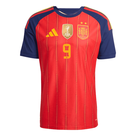 Koszulka piłkarska w wersji zawodniczej Hiszpania Mundial 2026 domowa Champion Edition GAVI #9