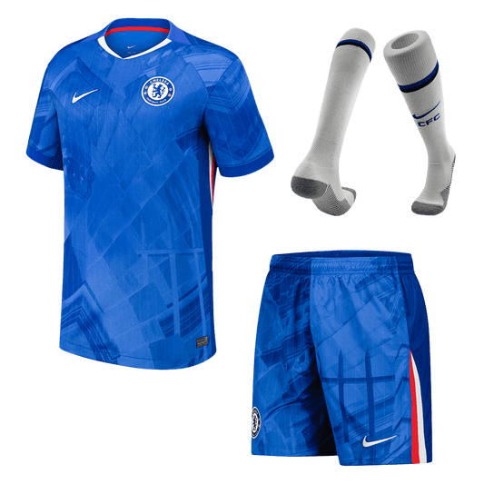 Męski pełny zestaw piłkarski Chelsea 2025/26 domowy