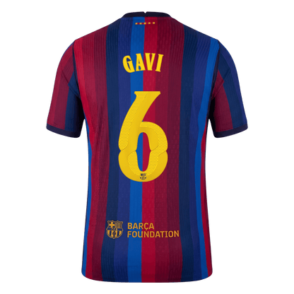 Koszulka piłkarska w wersji zawodniczej FC Barcelona UCL 2026/27 domowa GAVI #6
