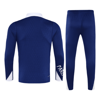 Męski dres treningowy z bluzą rozpinaną PSG 2025/26 granatowy