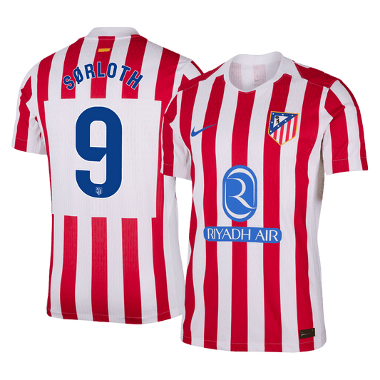 Koszulka piłkarska w wersji zawodniczej Atlético Madryt 2025/26 domowa SØRLOTH #9