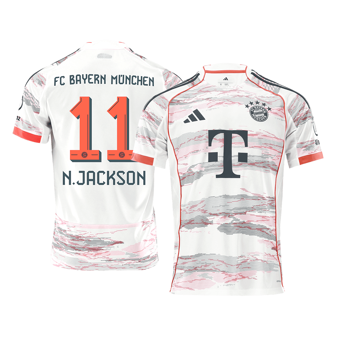 Koszulka piłkarska Bayern Monachium 2025/26 wyjazdowa N.JACKSON #11 - Kibula