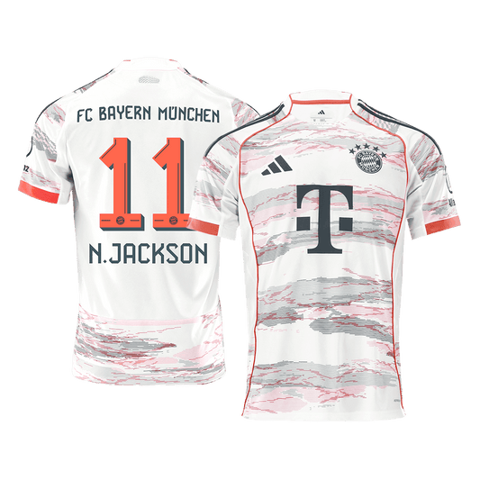 Koszulka piłkarska Bayern Monachium 2025/26 wyjazdowa N.JACKSON #11 - Kibula