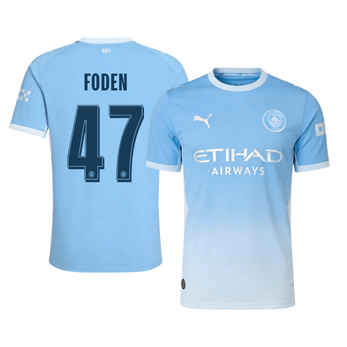 Koszulka piłkarska w wersji zawodniczej Manchester City UCL 2026/27 domowa FODEN #47
