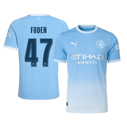 Koszulka piłkarska w wersji zawodniczej Manchester City UCL 2026/27 domowa FODEN #47