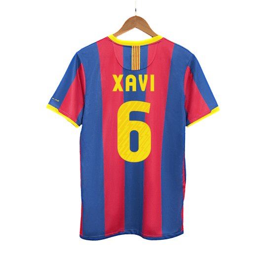 Koszulka piłkarska retro FC Barcelona 2010/11 domowa XAVI #6 - Kibula