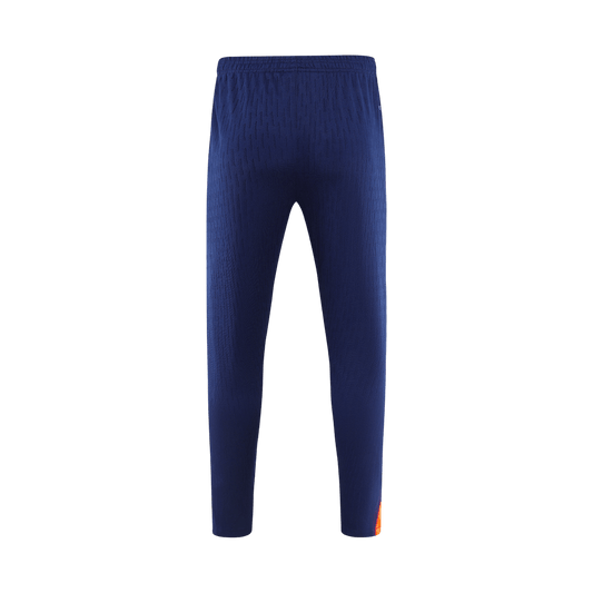 Męski dres treningowy FC Barcelona 2025/26 czarno-pomarańczowy - Kibula