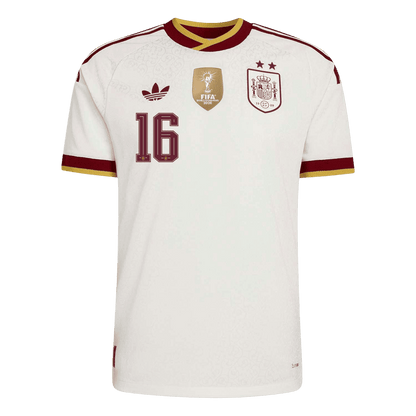 Koszulka piłkarska w wersji zawodniczej Hiszpania Mundial 2026 wyjazdowa Champion Edition RODRIGO #16