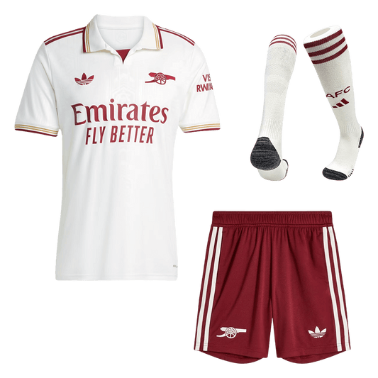 Męski pełny zestaw piłkarski Arsenal 2025/26 trzeci - Kibula