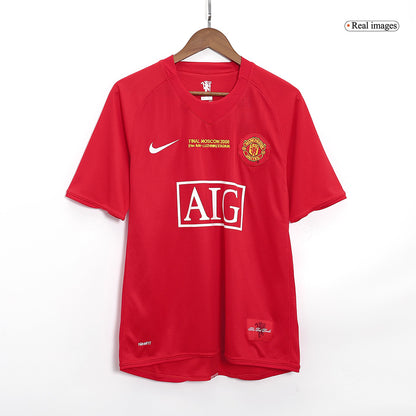 Koszulka piłkarska retro Manchester United UCL Final UCL 2007/08 domowa SCHOLES #18 - Kibula