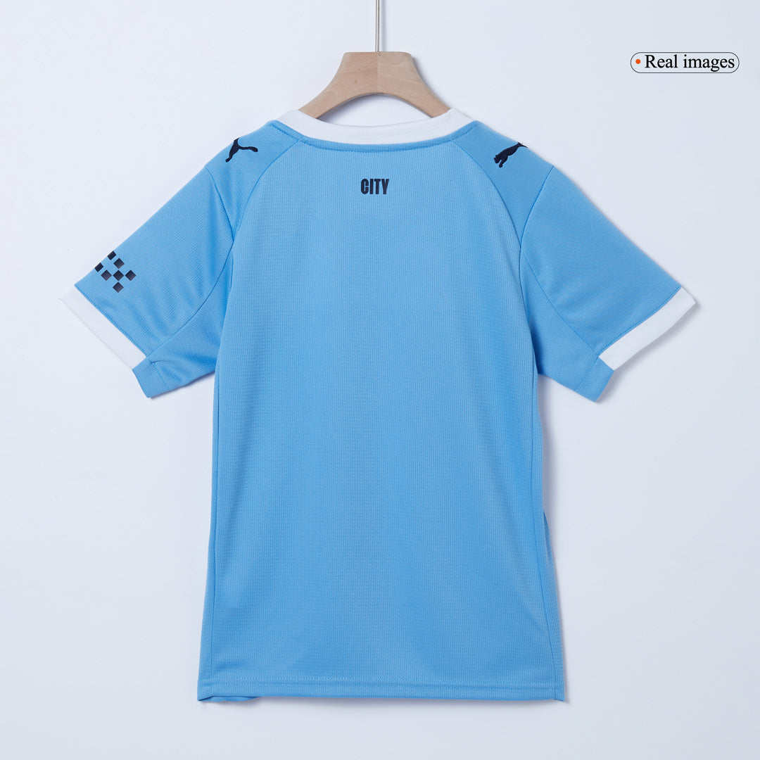 Dziecięcy zestaw piłkarski Manchester City 2025/26 domowy