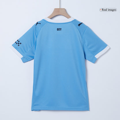 Dziecięcy zestaw piłkarski Manchester City 2025/26 domowy