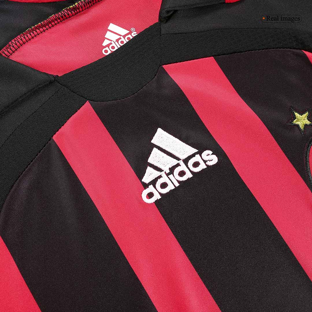 Koszulka piłkarska retro z długim rękawem AC Milan 2006/07 domowa MALDINI #3 - Kibula