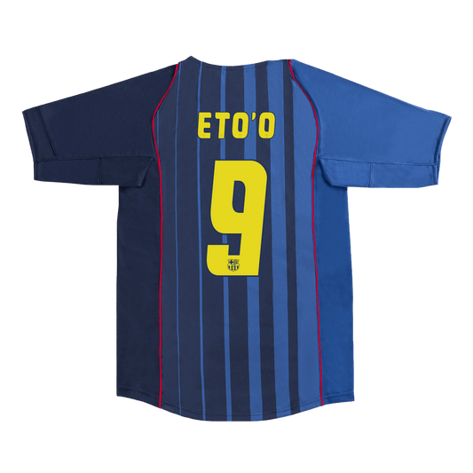 Koszulka piłkarska retro FC Barcelona 2004/05 wyjazdowa ETO'O #9 - Kibula