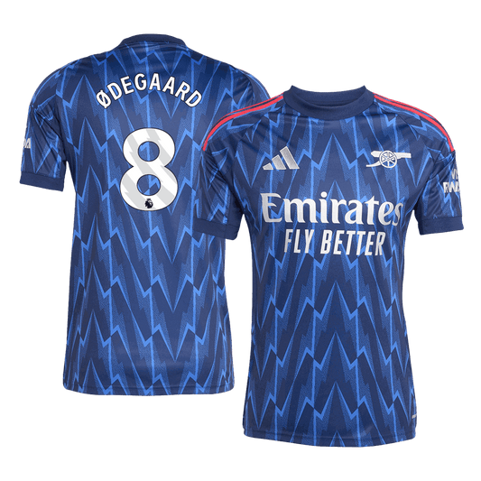 Koszulka piłkarska Arsenal 2025/26 wyjazdowa ØDEGAARD #8 - Kibula
