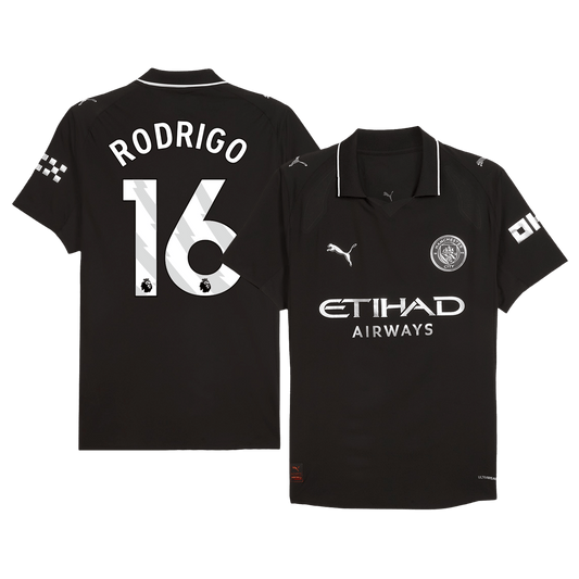 Koszulka piłkarska w wersji zawodniczej Manchester City 2025/26 wyjazdowa RODRIGO #16