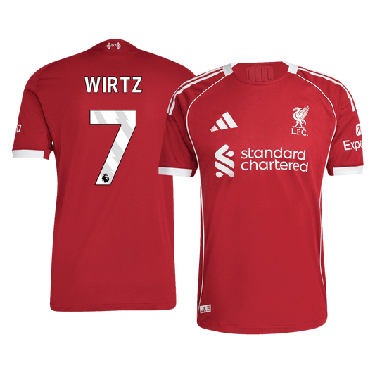 Koszulka piłkarska w wersji zawodniczej Liverpool 2025/26 domowa WIRTZ #7