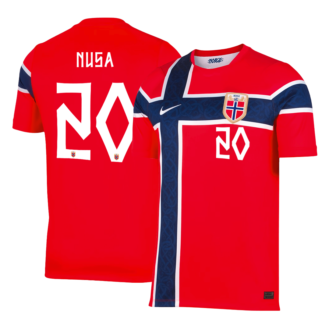 Koszulka piłkarska Norwegia Mundial 2026 domowa NUSA #20