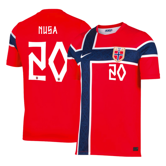 Koszulka piłkarska Norwegia Mundial 2026 domowa NUSA #20