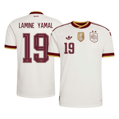 Koszulka piłkarska w wersji zawodniczej Hiszpania Mundial 2026 wyjazdowa Champion Edition LAMINE YAMAL #19
