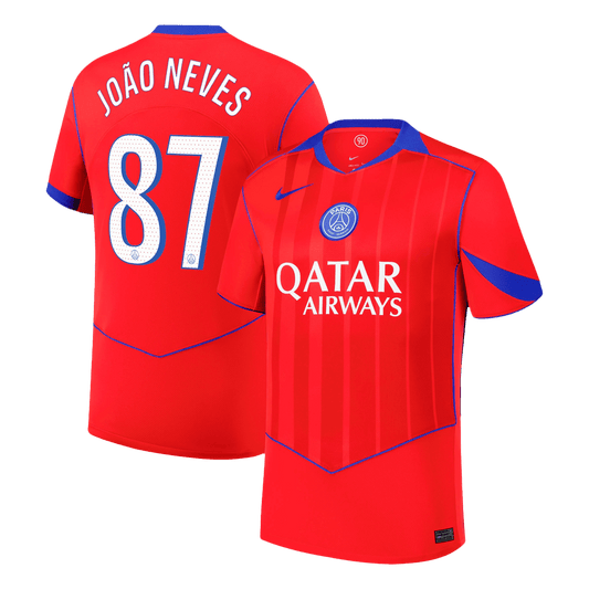 Koszulka piłkarska PSG 2025/26 trzecia JOÃO NEVES #87