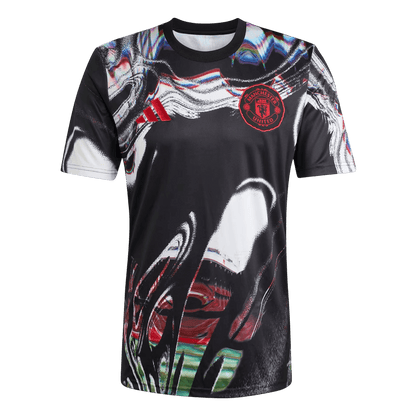 Koszulka piłkarska Manchester United 2025/26 przedmeczowa czarna