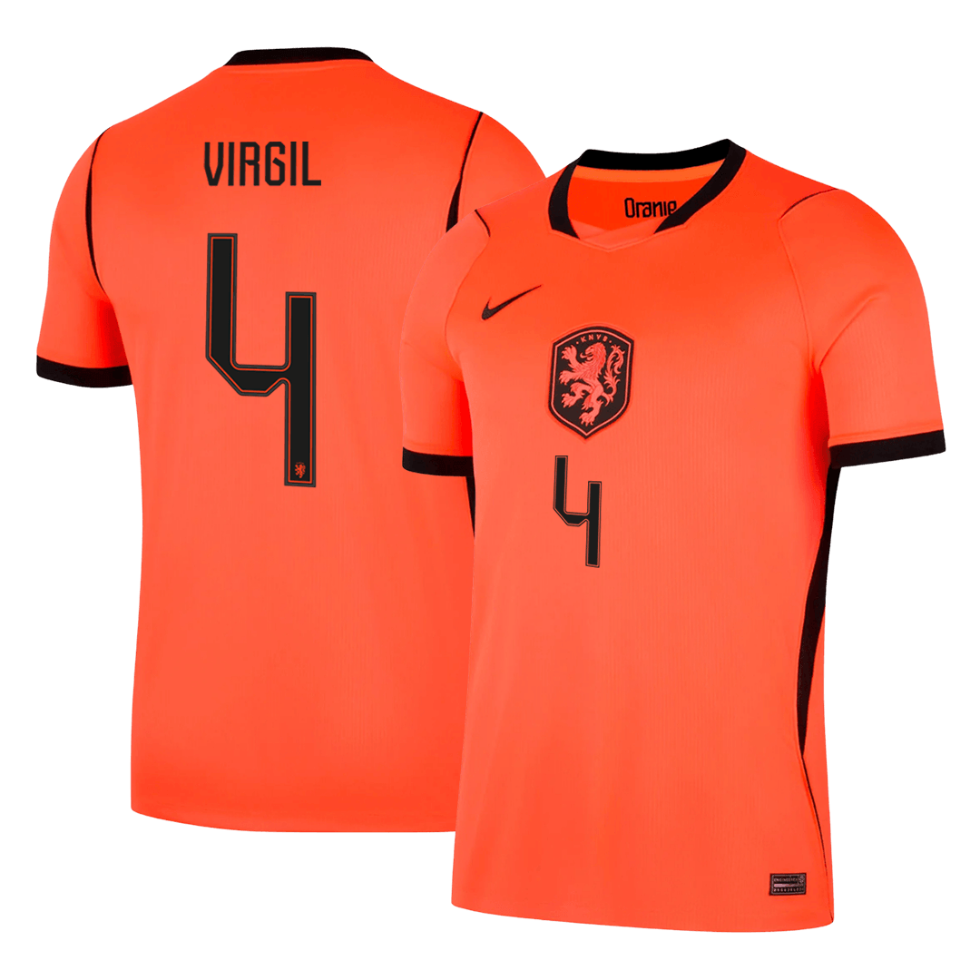 Koszulka piłkarska Holandia Mundial 2026 domowa VIRGIL #4
