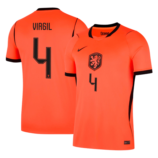 Koszulka piłkarska Holandia Mundial 2026 domowa VIRGIL #4