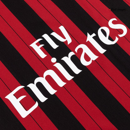 Koszulka piłkarska retro z długim rękawem AC Milan 2013/14 domowa - Kibula