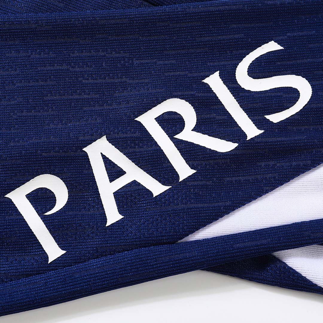 Męski dres treningowy z bluzą rozpinaną PSG 2025/26 granatowy