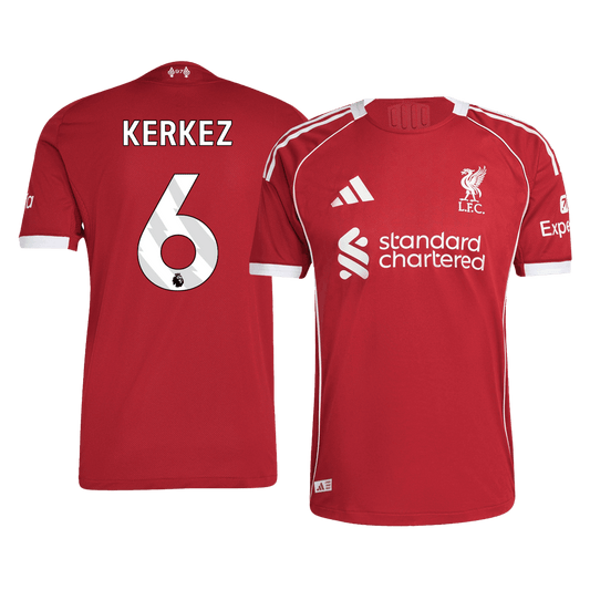 Koszulka piłkarska w wersji zawodniczej Liverpool 2025/26 domowa KERKEZ #6