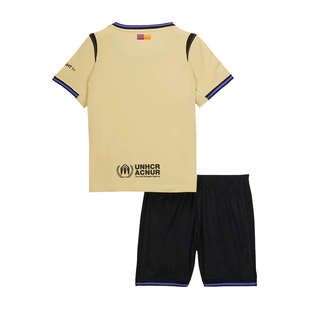 Dziecięcy zestaw piłkarski FC Barcelona 2025/26 wyjazdowy - Kibula