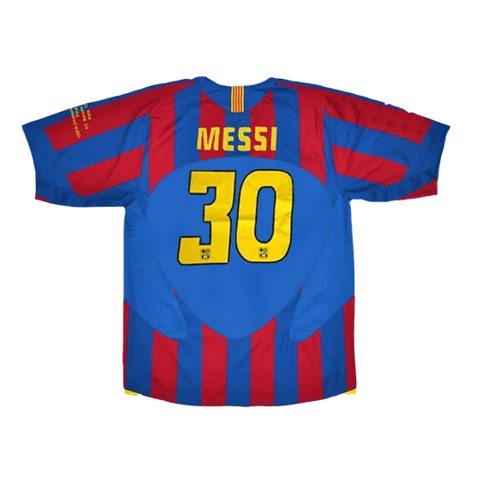Koszulka piłkarska retro FC Barcelona UCL Final UCL 2005/06 domowa MESSI #30 - Kibula