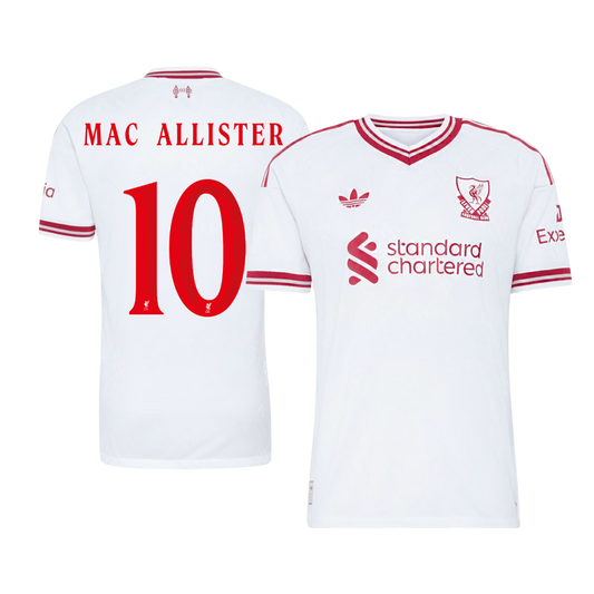 Koszulka piłkarska w wersji zawodniczej Liverpool UCL 2026/27 wyjazdowa MAC ALLISTER #10