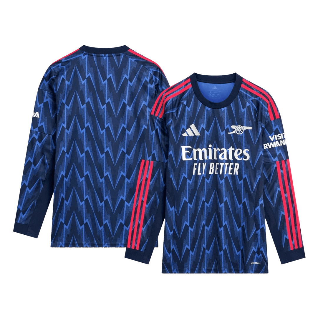Koszulka piłkarska z długim rękawem Arsenal 2025/26 wyjazdowa - Kibula
