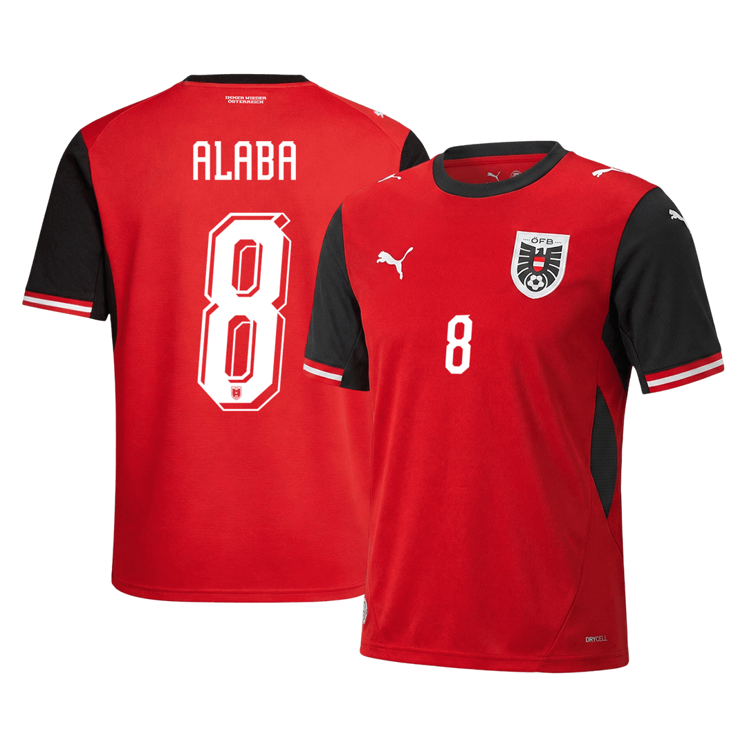 Koszulka piłkarska Austria Mundial 2026 domowa ALABA #8