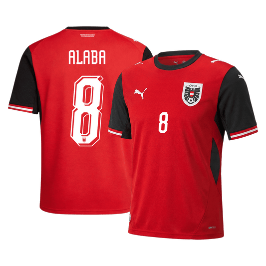 Koszulka piłkarska Austria Mundial 2026 domowa ALABA #8