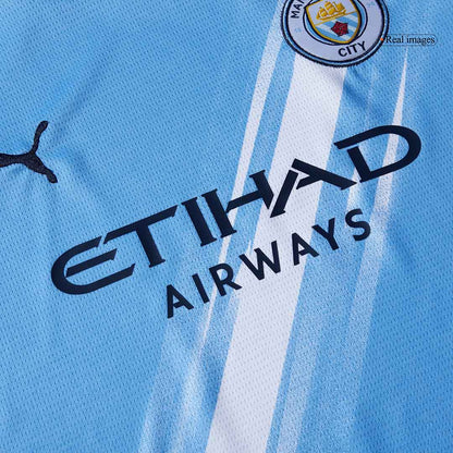 Dziecięcy zestaw piłkarski Manchester City 2025/26 domowy
